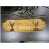 Image 2 : DECORATIVE CANDLE HOLDER AND WOOD COAT RACK