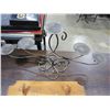 Image 3 : DECORATIVE CANDLE HOLDER AND WOOD COAT RACK