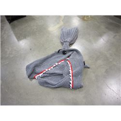 HAND KNITTED SHARK BLANKET