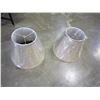 Image 1 : 2 GOLD TONE METAL FRAMED LAMPS WITH SHADES