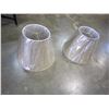 Image 2 : 2 GOLD TONE METAL FRAMED LAMPS WITH SHADES