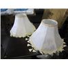 Image 1 : PAIR OF WHITE ROUND LAMPSHADES
