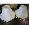 Image 2 : PAIR OF WHITE ROUND LAMPSHADES