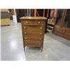 Image 1 : 6 DRAWER FUMED OAK HIGHBOY