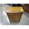 Image 2 : 6 DRAWER FUMED OAK HIGHBOY