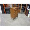 Image 3 : 6 DRAWER FUMED OAK HIGHBOY