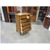 Image 4 : 6 DRAWER FUMED OAK HIGHBOY