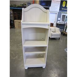 ASHLEY SIGNATURE WHITE BOOKCASE, FLOOR MODEL RETAIL $439