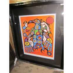 MAN CHANGING INTO THUNDERBIRD BY NORVAL MORRISSEAU LIMITED EDITION PRINT 24915