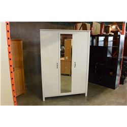 MODERN WHITE WARDROBE W/ MIRROR