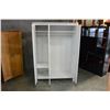 Image 3 : MODERN WHITE WARDROBE W/ MIRROR