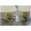 Image 2 : 2 HAND PAINTED EASTERN DESIGN TABLE LAMPS