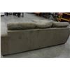 Image 3 : BROWN UPHOLSTRED SOFA W/ CHAISE