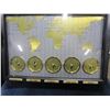 Image 2 : 5 TIME ZONE WORLD MAP CLOCK