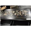 Image 3 : BLACK FLOWER DESIGN SIDE BOARD