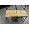 Image 2 : 2 ROPE SEAT METAL CHAIRS