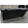 Image 2 : GREEN LEATHER SOFA