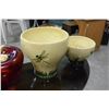 Image 3 : 2 DRAGONFLY PLANT HOLDERS AND APPLE ART GLASS DECORATION