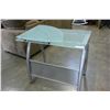 Image 3 : MODERN CHROME AND GLASS DESK