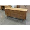 Image 1 : MID-CENTURY MODERN 9 DRAWER WALNUT DRESSER - MADE IN CANADA