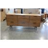 Image 3 : MID-CENTURY MODERN 9 DRAWER WALNUT DRESSER - MADE IN CANADA