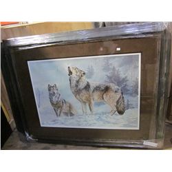 SOLO SINGER GREY WOLVES BY JORGE MAYOL LIMITED EDITION PRINT 24543