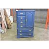 Image 1 : BLUE PAINTED 6 DRAWER DRESSER