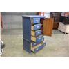 Image 3 : BLUE PAINTED 6 DRAWER DRESSER