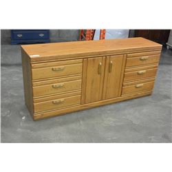 PALISER OAK DRESSER 6 DRAWER