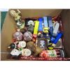 Image 2 : BOX OF COLLECTIBLES W/ CARVING TOOLS IN GREEN CASE