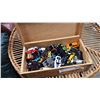 Image 1 : WOOD BOX OF TOY CARS