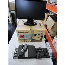 ROUTER, MONITOR AND ELECTRONICS