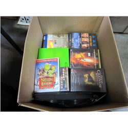 BOX OF DVDS
