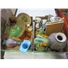 Image 1 : LOT OF ART GLASS, DEPRESSION GLASS, VASE AND FIGURES