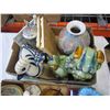 Image 3 : LOT OF ART GLASS, DEPRESSION GLASS, VASE AND FIGURES
