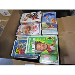LARGE BOX OF COLLECTIBLE DISNEY VHS TAPES - SOME BLACK DIAMOND SERIES