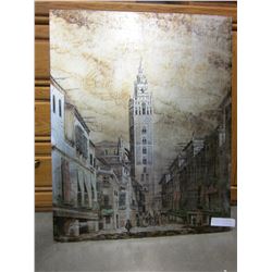 ORIGINAL OIL ON BOARD SIGNED LUIS ORTEGA
