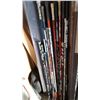Image 2 : LOT OF LEFT HANDED HOCKEY STICKS SOME ARE ONE PIECE OTHERS INTERCHAGABLE BLADE