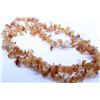 Image 1 : Vintage 36" polished agate necklace