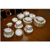 Image 1 : Large selection of Royal Crown Derby "Royal Pinxton Roses" A1155 bone china including twelve each of