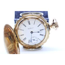 Waltham size 0, 7 jewel pocket watch, grade 61, serial# 8006559, circa 1896. With 3/4 split nickel p