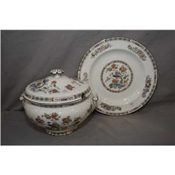 Wedgwood "Kutani Crane" R4464 lidded tureen with under plate