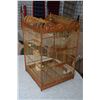 Image 1 : French Victorian style wooden finch bird cage, appears unused, 26" in height