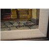 Image 2 : Framed oil on canvas painting of a French church interior signed by artist Henri Hisser (?), 16" X 2