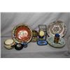 Image 1 : Tray lot of Asian and Asian motif collectibles including famille verte plates, famille rose plate, c