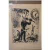 Image 1 : Framed limited edition lithograph of a violin player, pencil signed by artist Marc Chagall, 30/35, 1