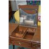 Image 2 : Flip top, two drawer ladies vanity with matching chair made by Malcolm