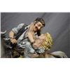 Image 2 : An Italian made Borsato porcelain figurine of a romance cover style couple 12 1/2" in height