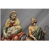 Image 2 : An Italian made Borsato porcelain figure of Mary, Joseph and baby Jesus, 11" in height