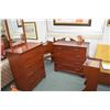 Image 1 : Imperial maple bedroom suite including four drawer mirrored highboy, five drawer lowboy, single draw